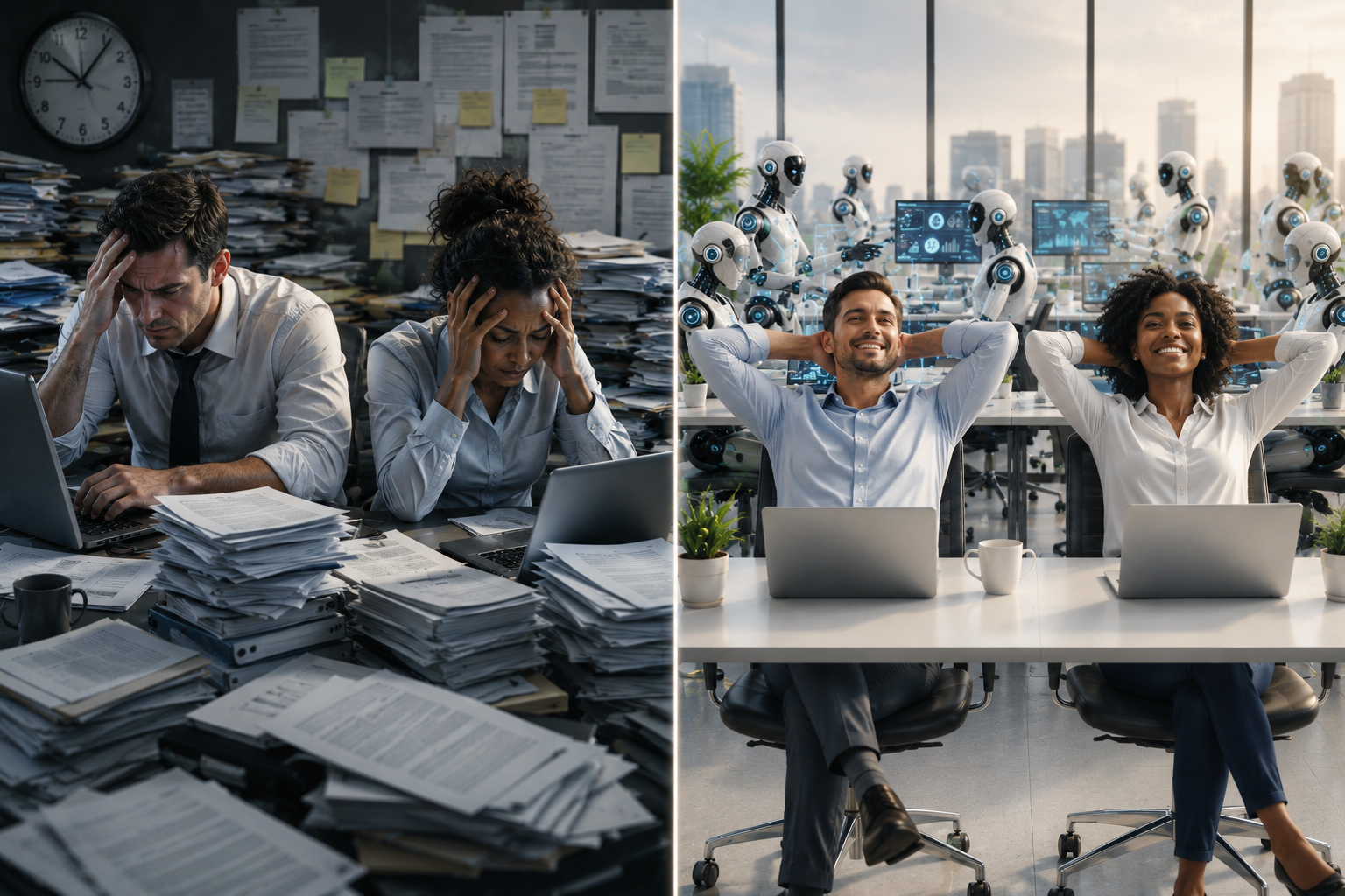 Stressed business owner