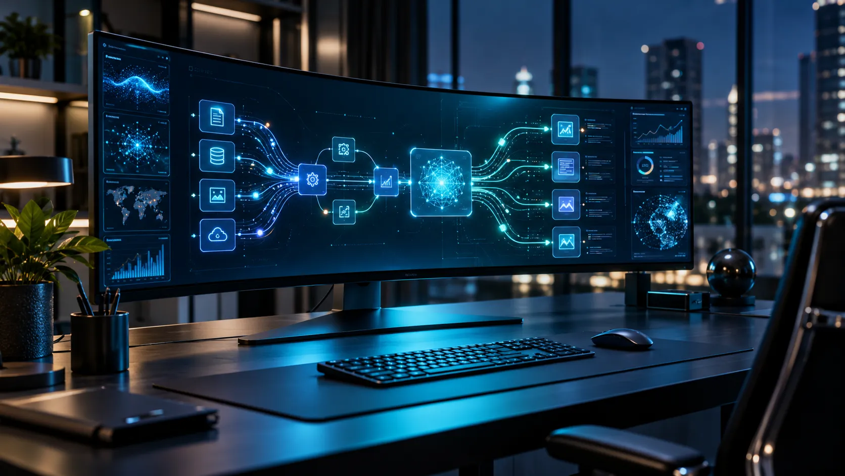 AI workflow automation dashboard